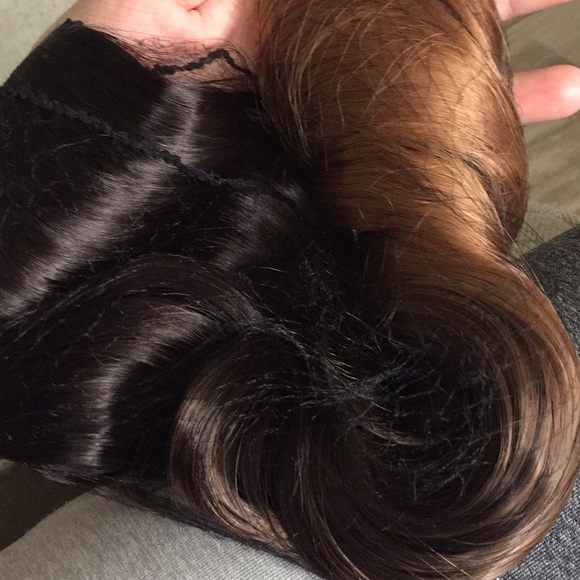 New ombré black and brown beautiful hair extension - Picture 7 of 11